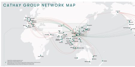 Download Cathay Group's latest network map now