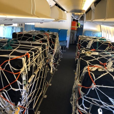 passenger cabin with cargo