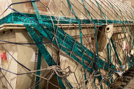 Close up of packed heavyweight shipment